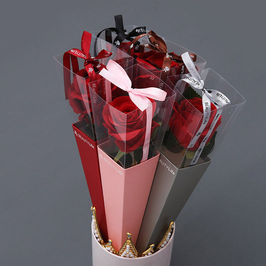 single rose packaging box
