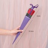 Load image into Gallery viewer, 10pcs Single Stem Rose Floral Gift Box