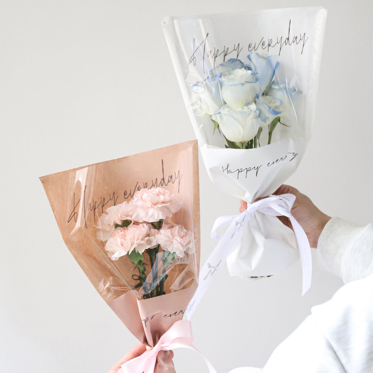 Flower Sleeves with Clear Window Pack 100