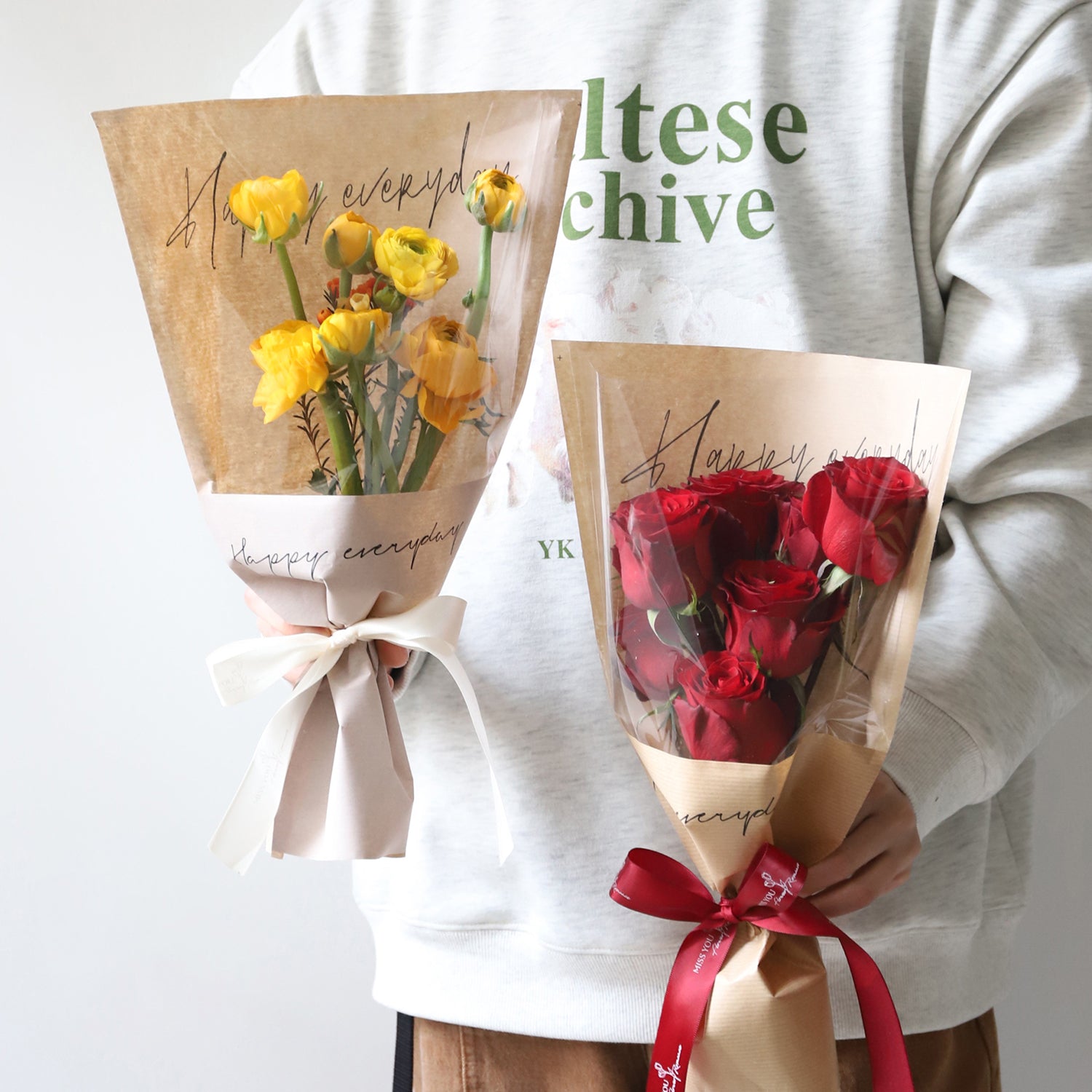 5Pcs Waterproof Kraft Paper Bags for Flower Arrangement – Floral Supplies  Store