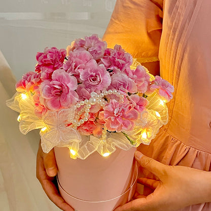 gift wrapping tulle with LED lights