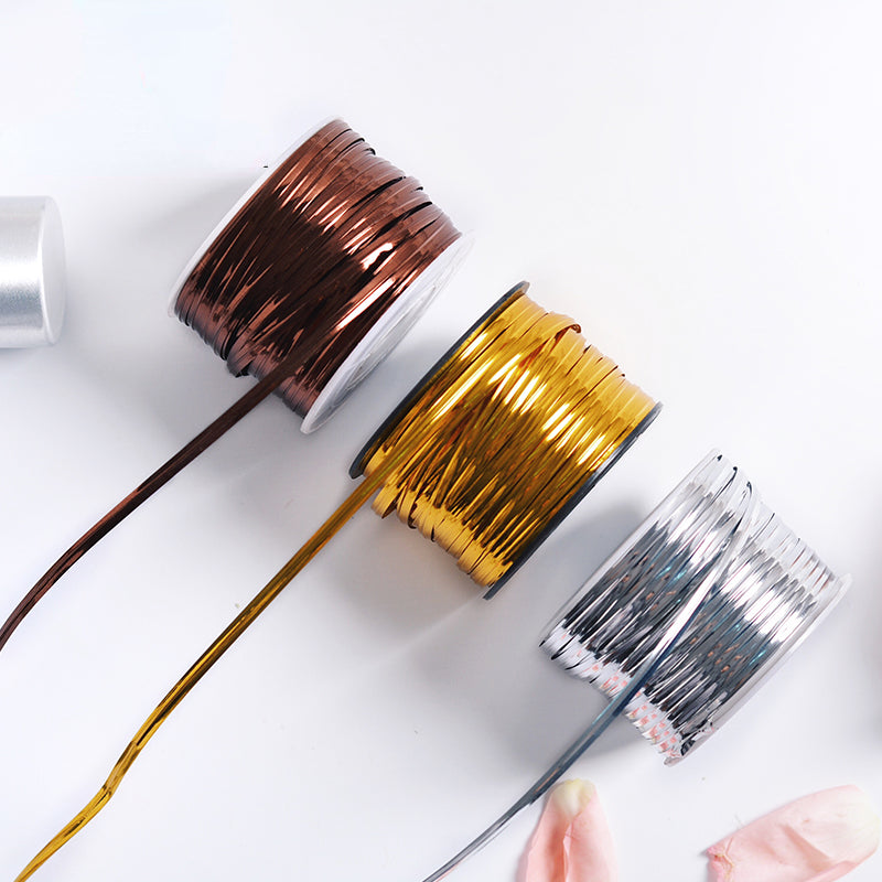 100 Yards Silver Gold Metallic Twist Ties