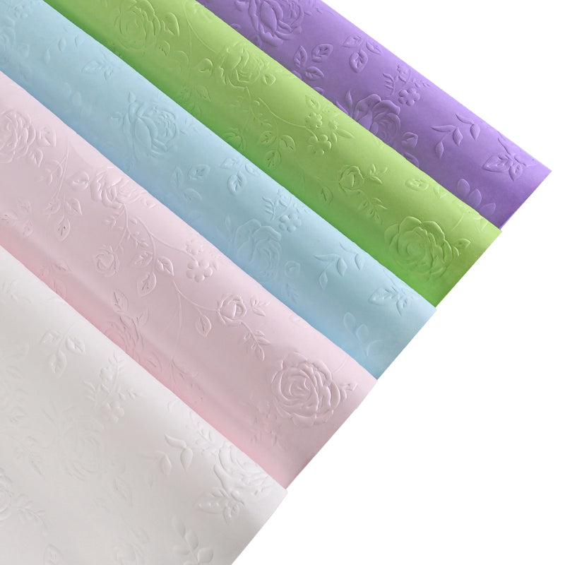 20pcs Waterproof Embossed Art Paper Flower Bouquet Wrapping Paper 22.8 –  Floral Supplies Store