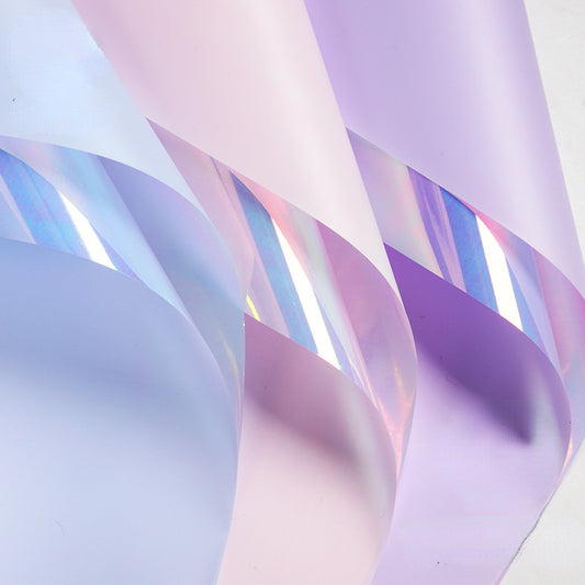 20pcs Double-sided Iridescent Cellophane Wrap (60x60cm)